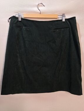 90s Dark Emerald Green Mini Skirt Academia Whimsigoth Fairy Style Fits Sz 14